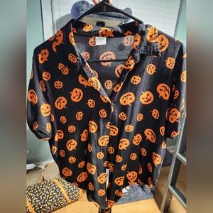 Spirit halloween pumpkin crop top